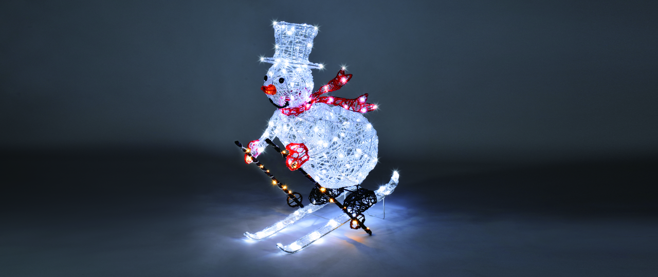 Tarrington House Sněhulák na lyžích akryl 150 L 81 cm 1 ks