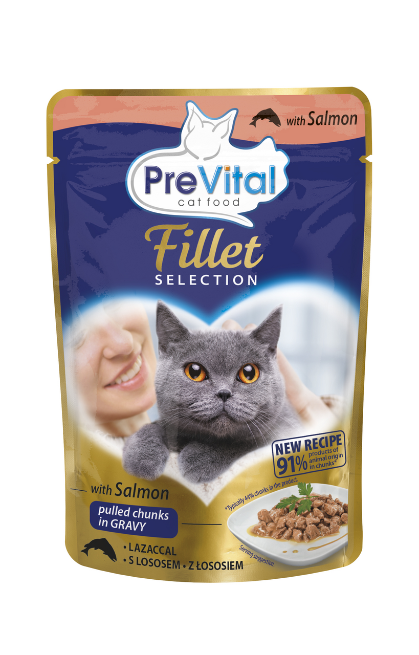 PreVital Kapsičky pro kočky losos 28 x 85 g