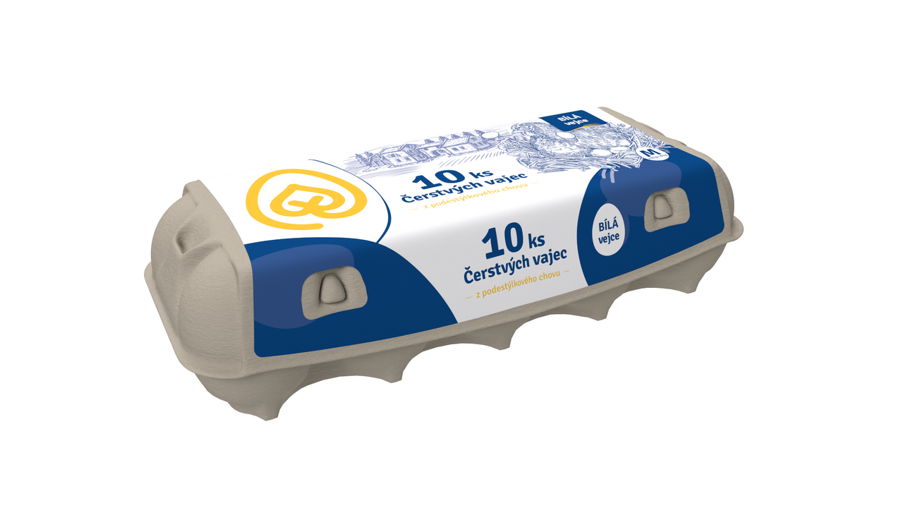 Česká vejce bílá z podestýlky vel. 
