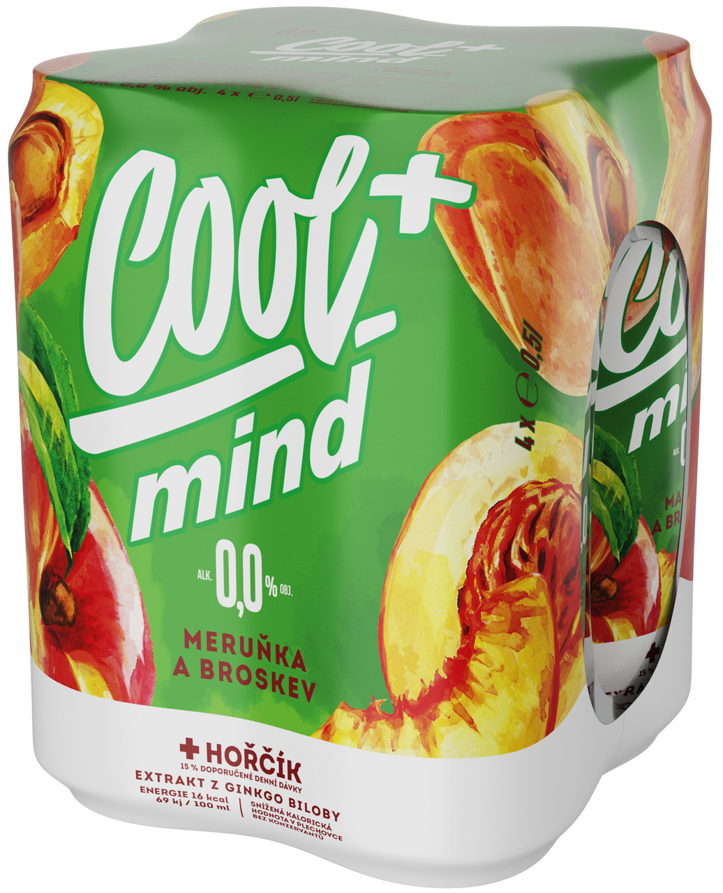 Cool+ Mind meruňka broskev 24 x 500 ml