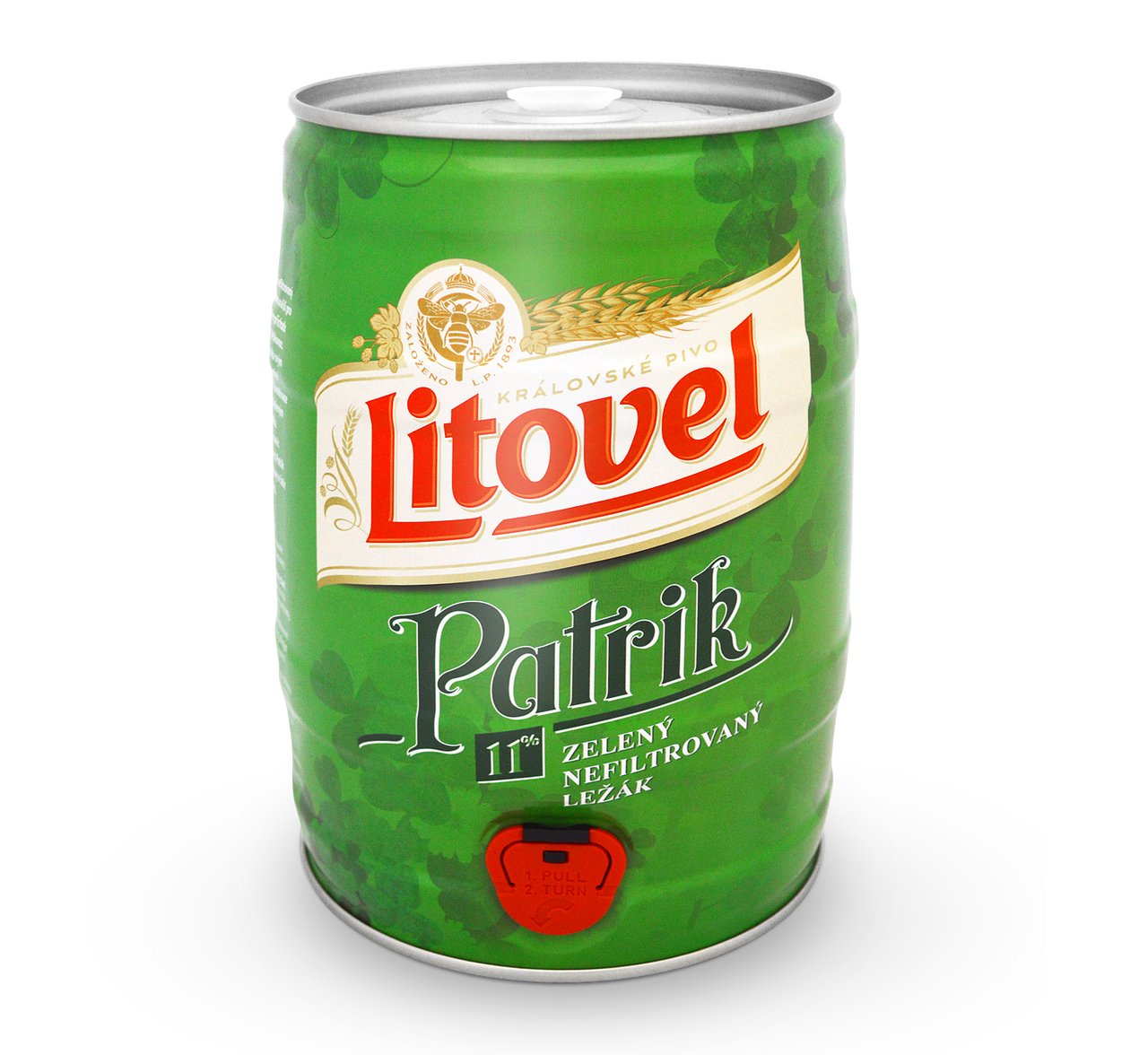 Litovel Patrik zelený ležák 500 l