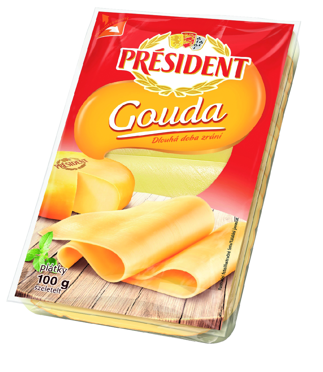 PRÉSIDENT Gouda plátky chlaz. 100 g