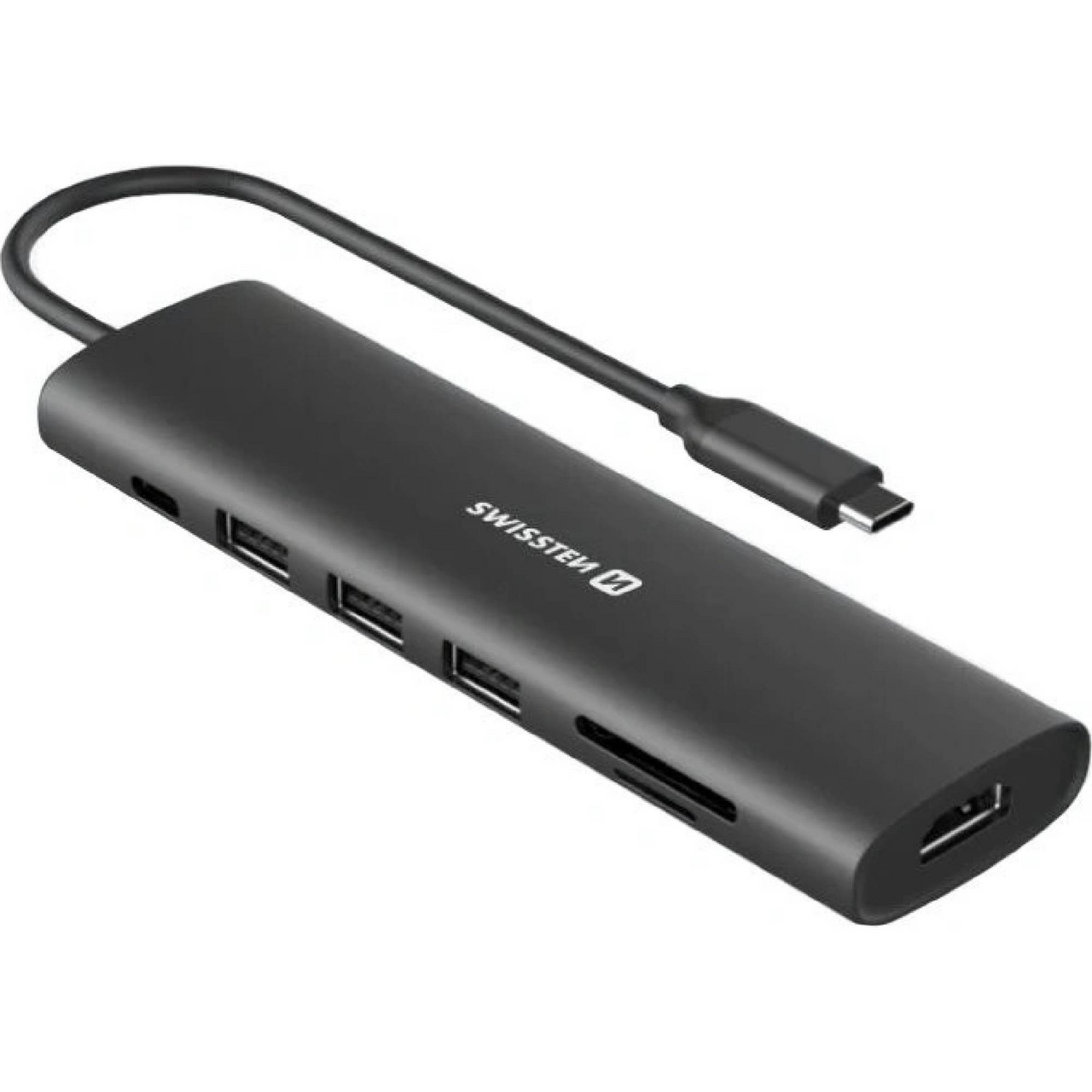 SWISSTEN USB-C HUB 7-IN-1 Alu 1 ks