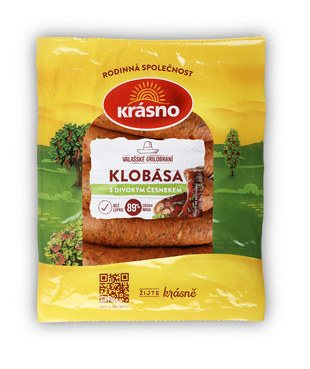 krásno Klobása s divokým česnek ochranná atmos. chlaz. cca 1 kg