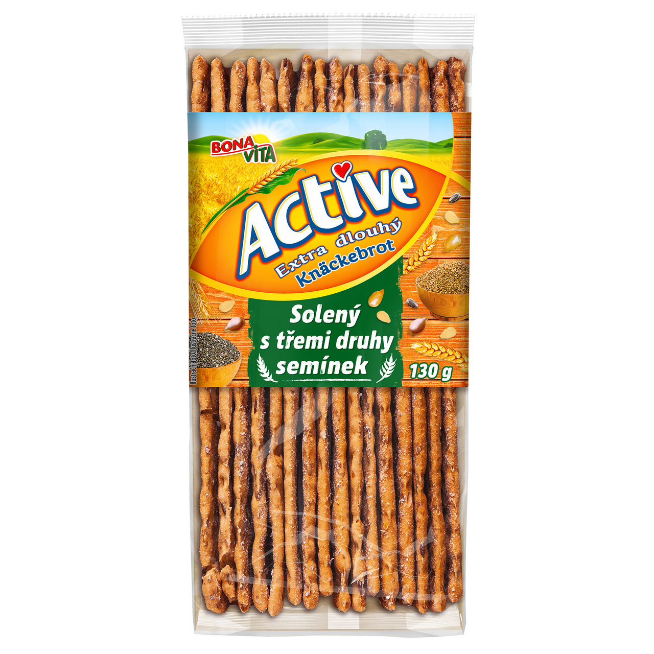 BONAVITA Knackebrot se semínky 130 g