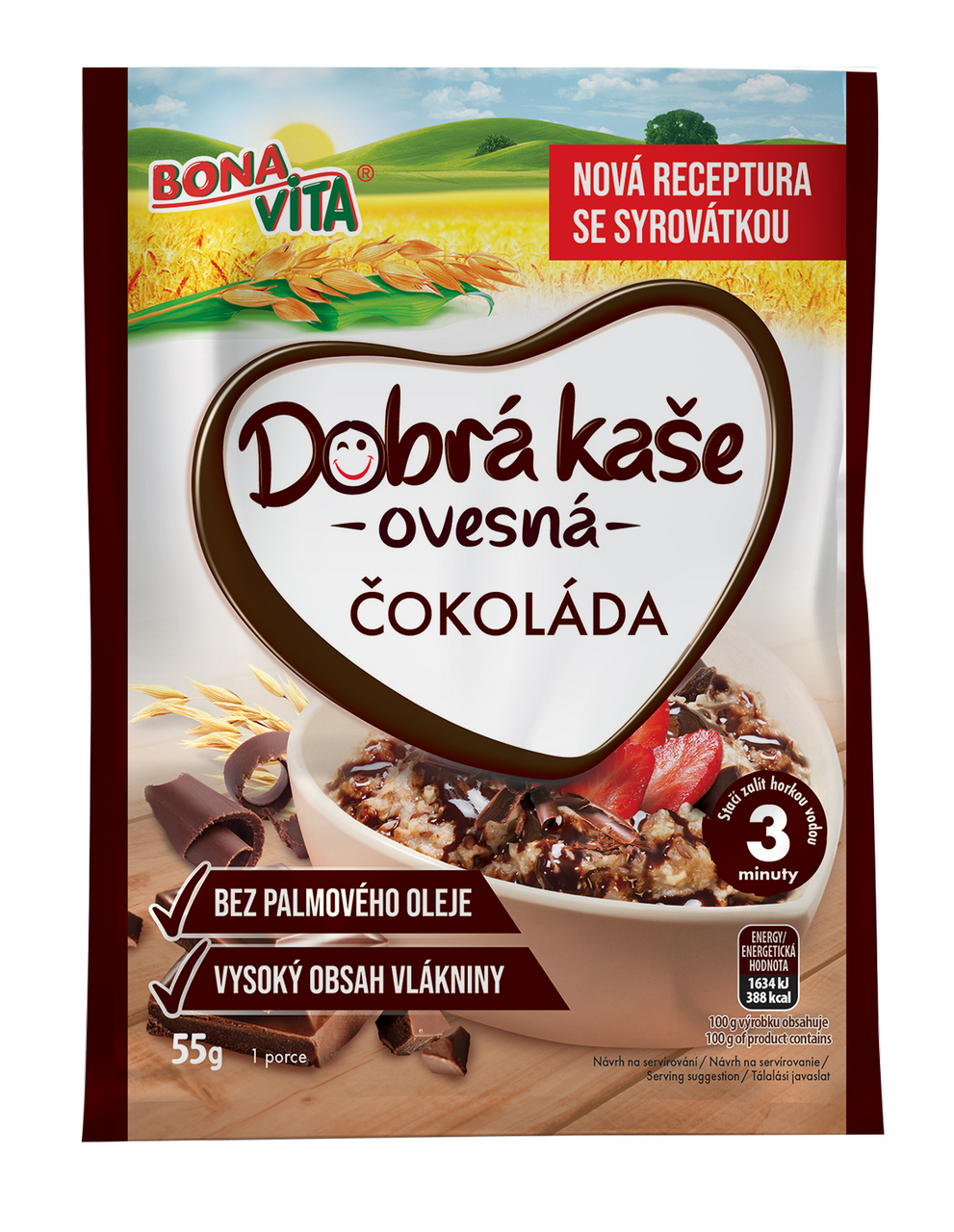 BONAVITA Dobrá kaše čokoláda 55 g