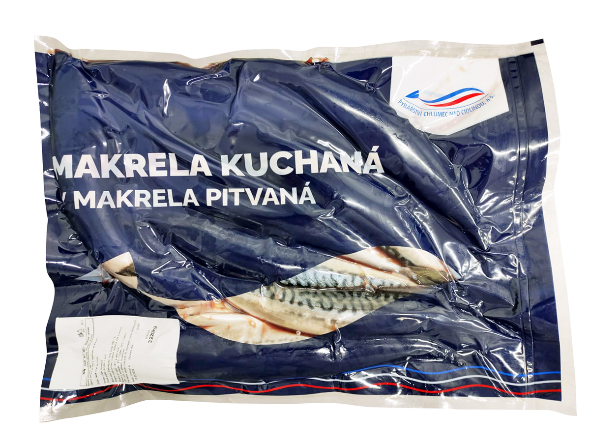 Makrelu kuchaná vakuum mraž. 3 kg