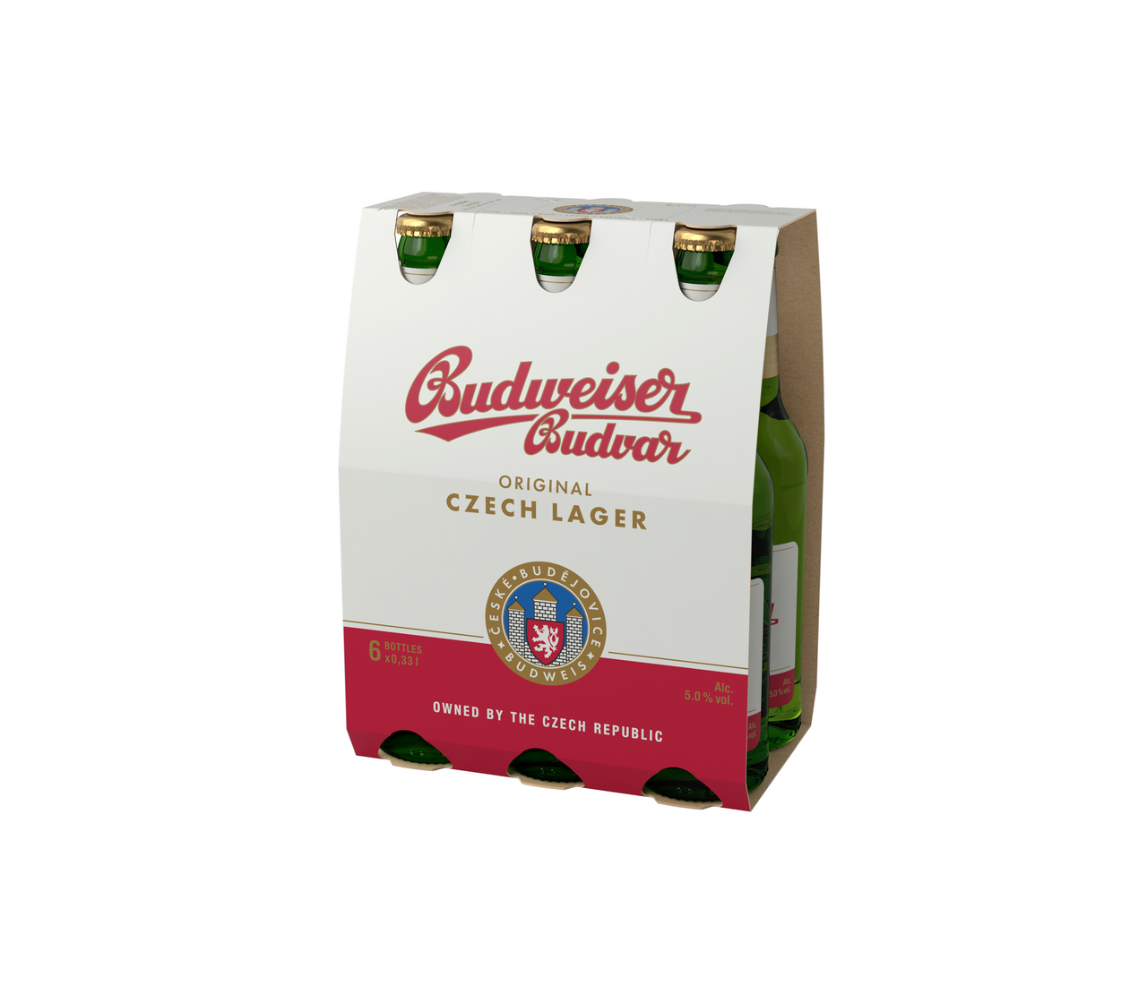 Budweiser Budvar Original Pivo 24 x 330 ml vratná láhev