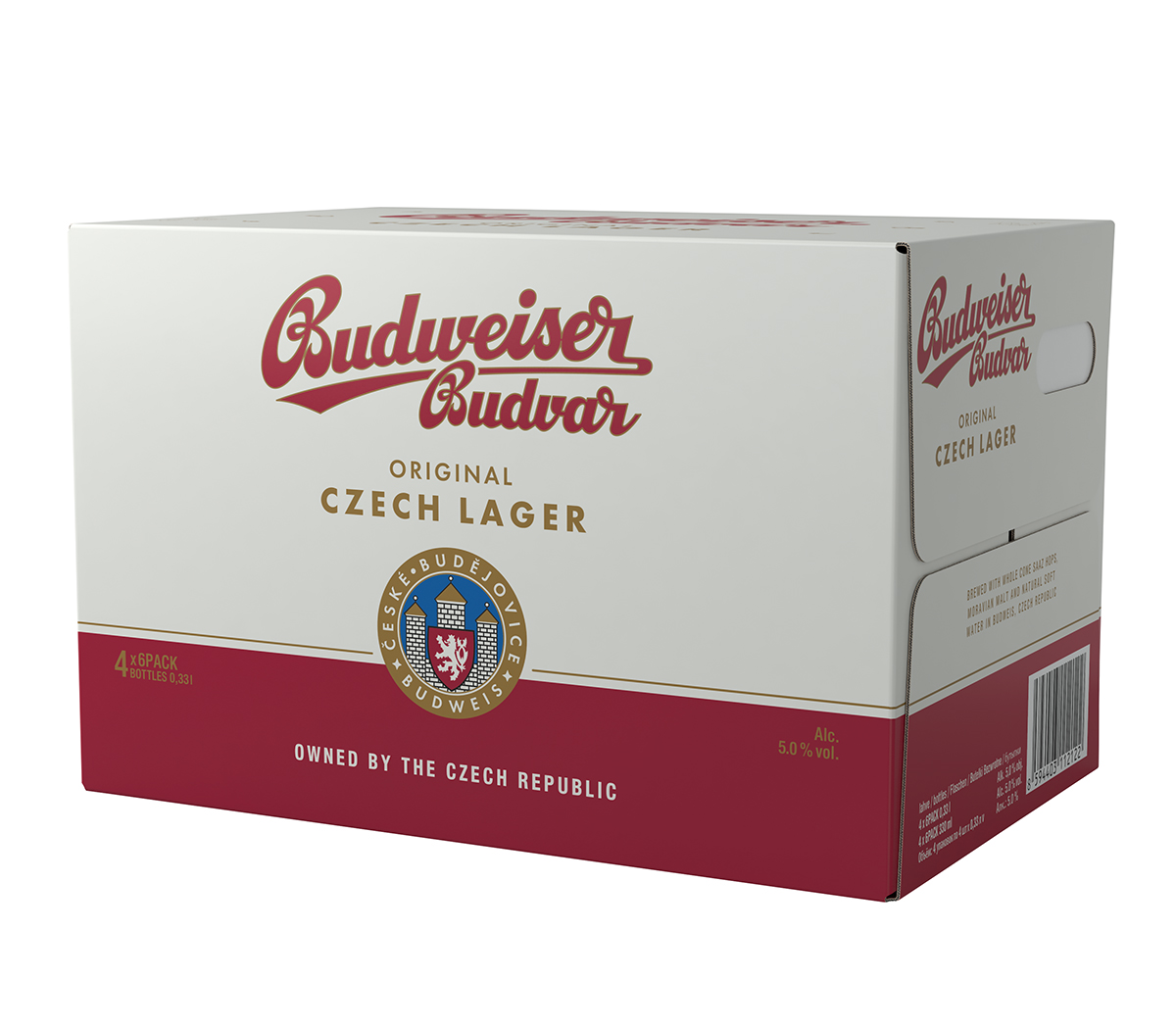Budweiser Budvar Original Pivo 24 x 330 ml vratná láhev