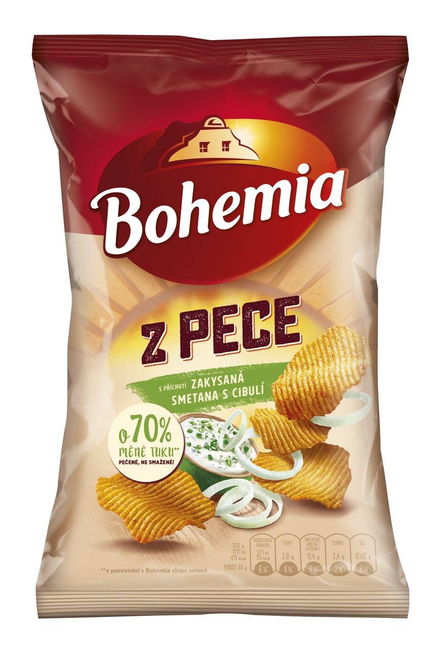 Bohemia z pece zakysaný smetana a cibulka 100 g