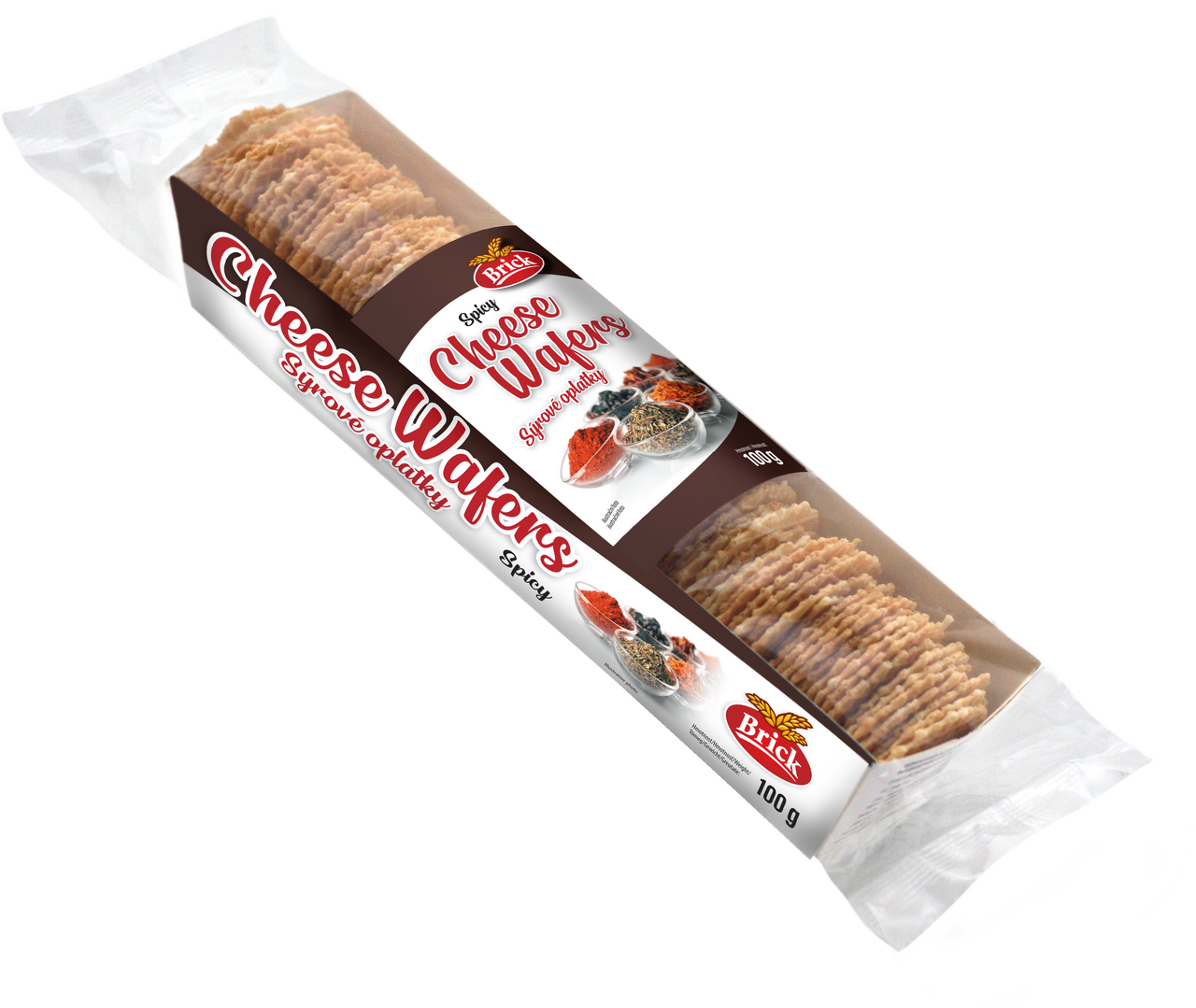 BRICK sýrové oplatky kořeněné 100 g
