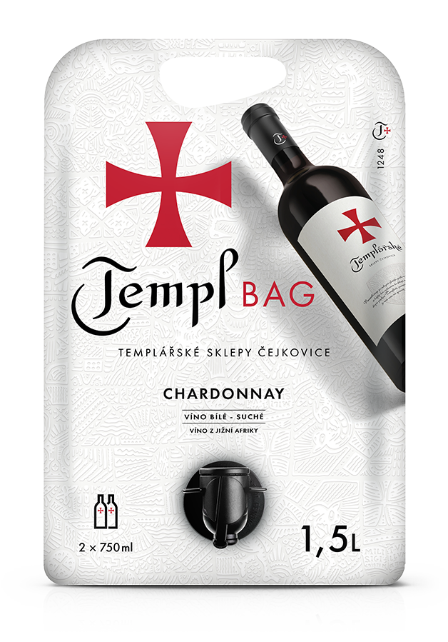 TEMPLÁŘSKÉ SKLEPY ČEJKOVICE Chardonnay 6 x 1,5 l BiB