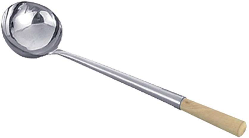 JADE TEMPLE Naběračka WOK 12,5 cm nerez dřevo 1 ks