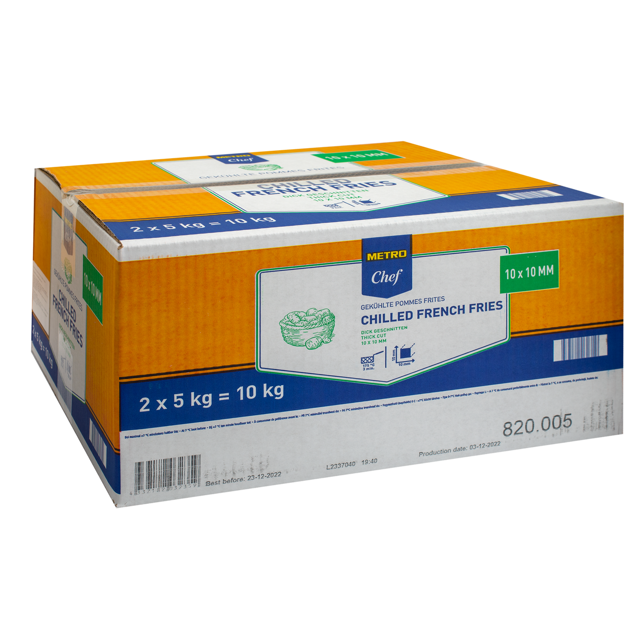 METRO Chef Hranolky chlaz. 2 x 5 kg