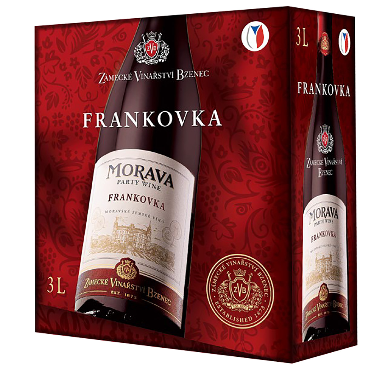 ZÁMECKÉ VINAŘSTVÍ BZENEC Frankovka 4 x 3 l BiB