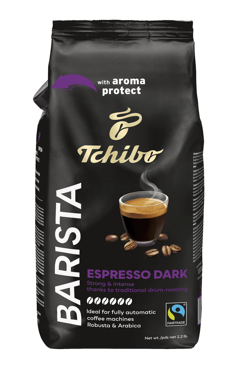 Tchibo Barista Dark Roast káva zrno 1 kg