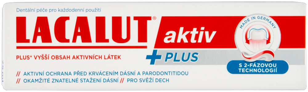 LACALUT Aktiv Plus zubní pasta 75 ml