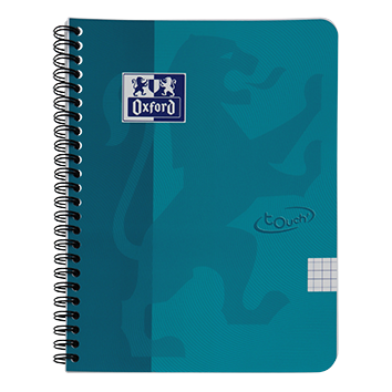 Oxford Spirálový blok čtverečkovaný tyrkys A5 70 listů 1 ks