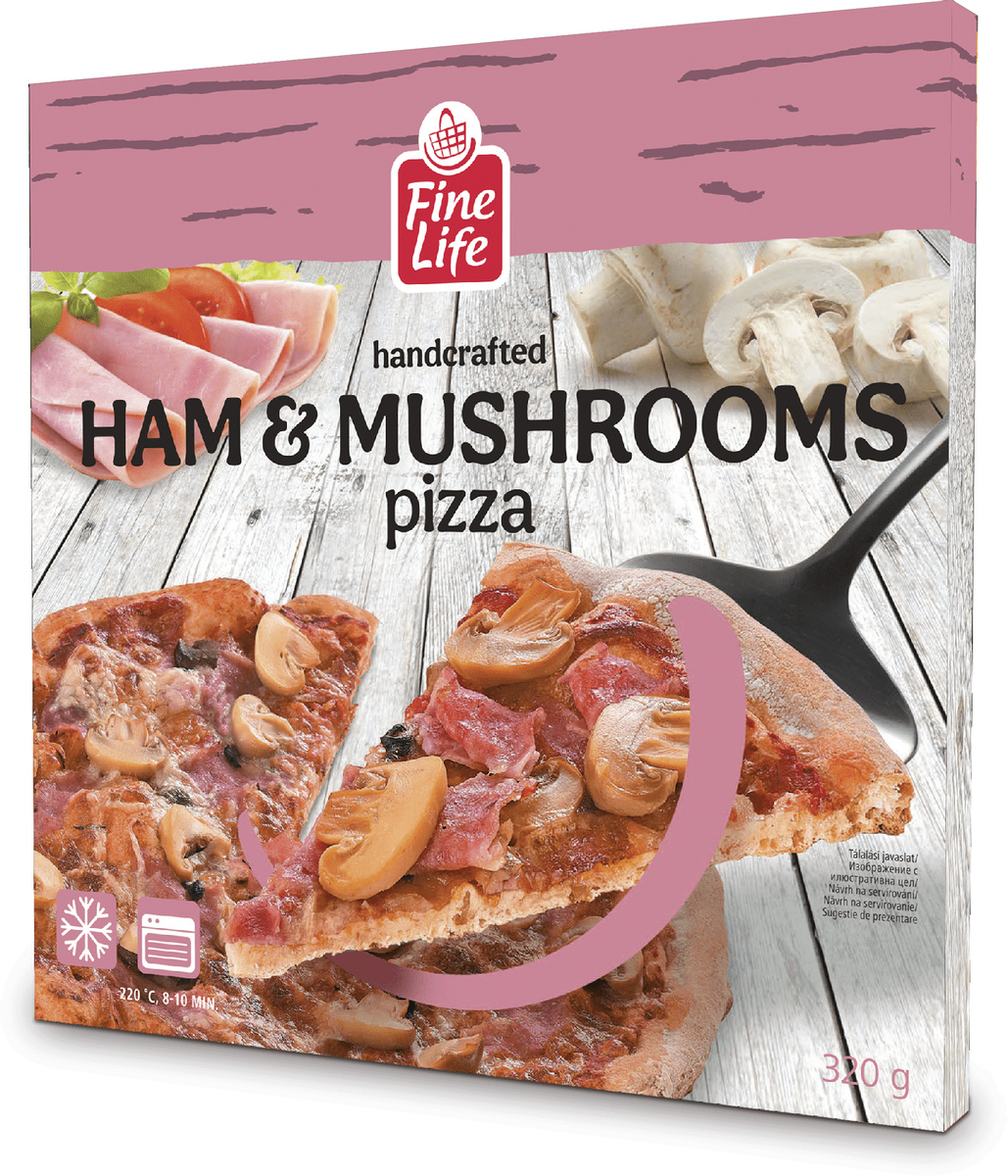 Fine Life Pizza šunka žampiony mraž. 320 g
