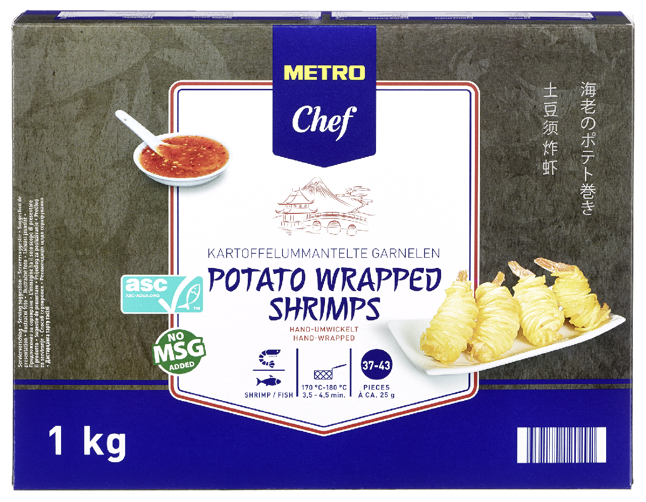 METRO Chef Krevety Potato Wr. mraž. 1 kg