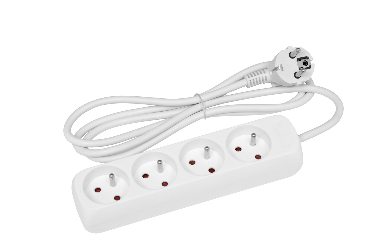 ECOLITE Prodlužovací přívod 4 zásuvky 1 m 1 ks