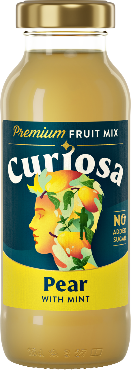 Curiosa hruška s mátou 250 ml vratná láhev