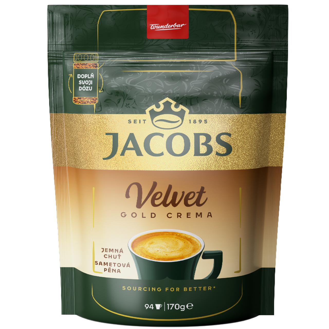 JACOBS Velvet Gold Crema káva 170 g