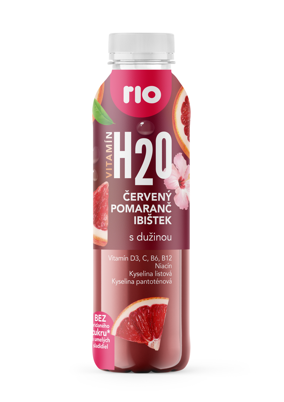 Rio H2O červený pomeranč ibišek 6 x 400 ml PET