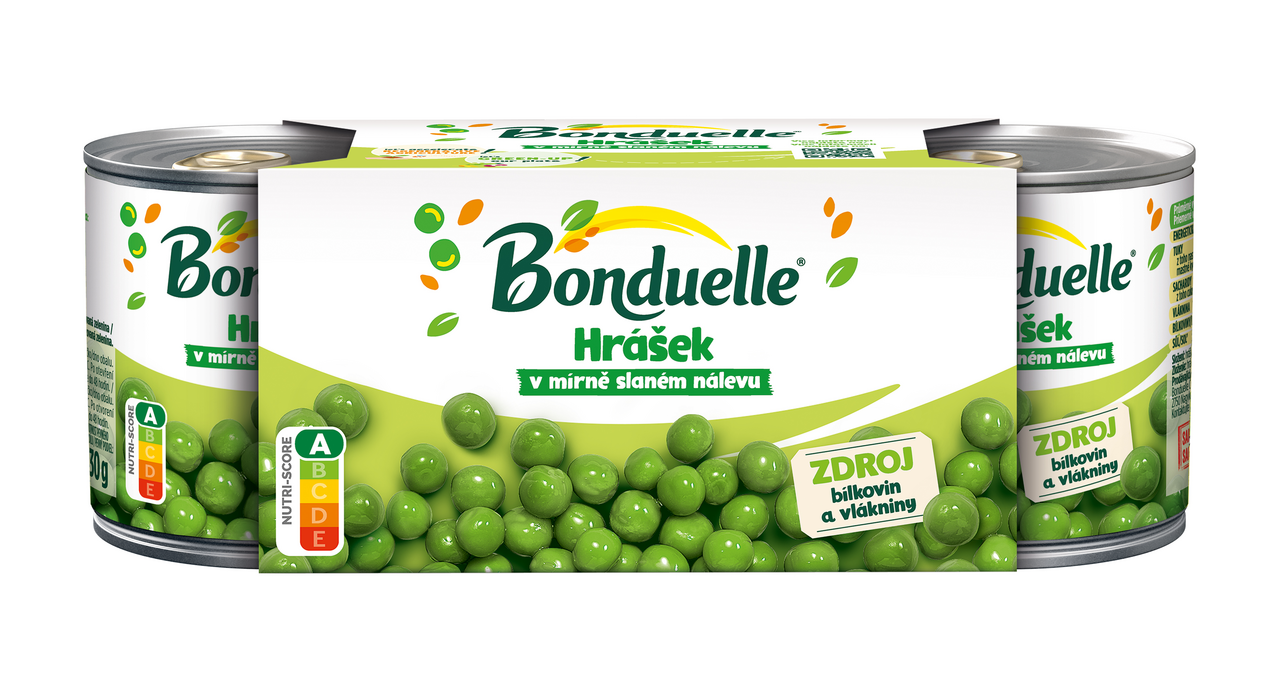 Bonduelle Hrášek 3 x 212 ml