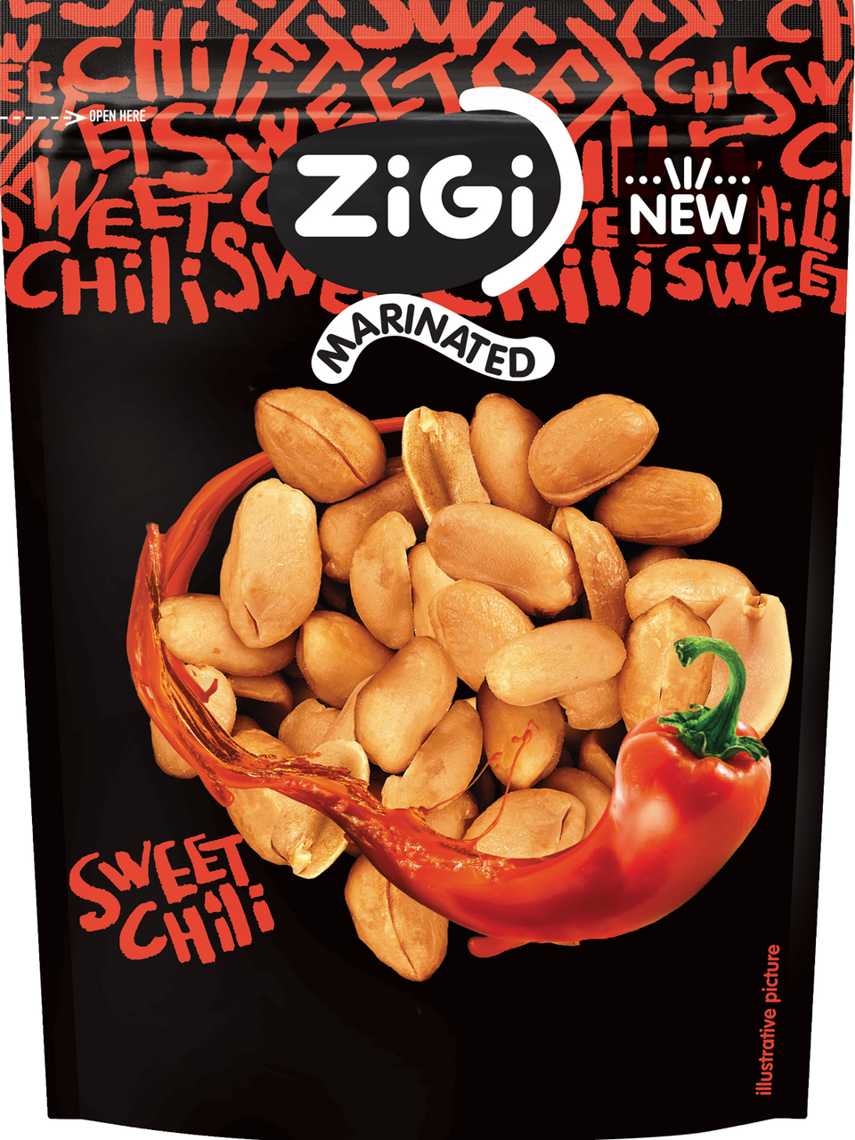 ZiGi Arašídy Sweet Chilli 70 g