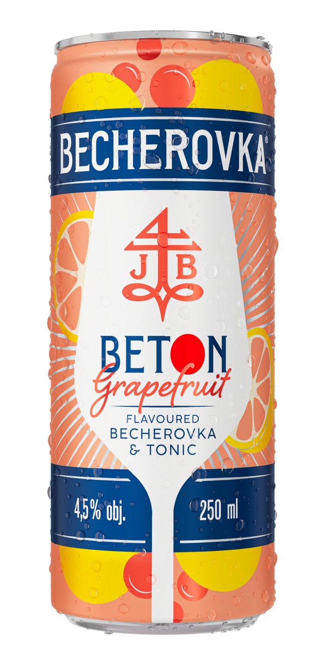 BECHEROVKA Beton Grapefruit 4,5 % 6 x 250 g