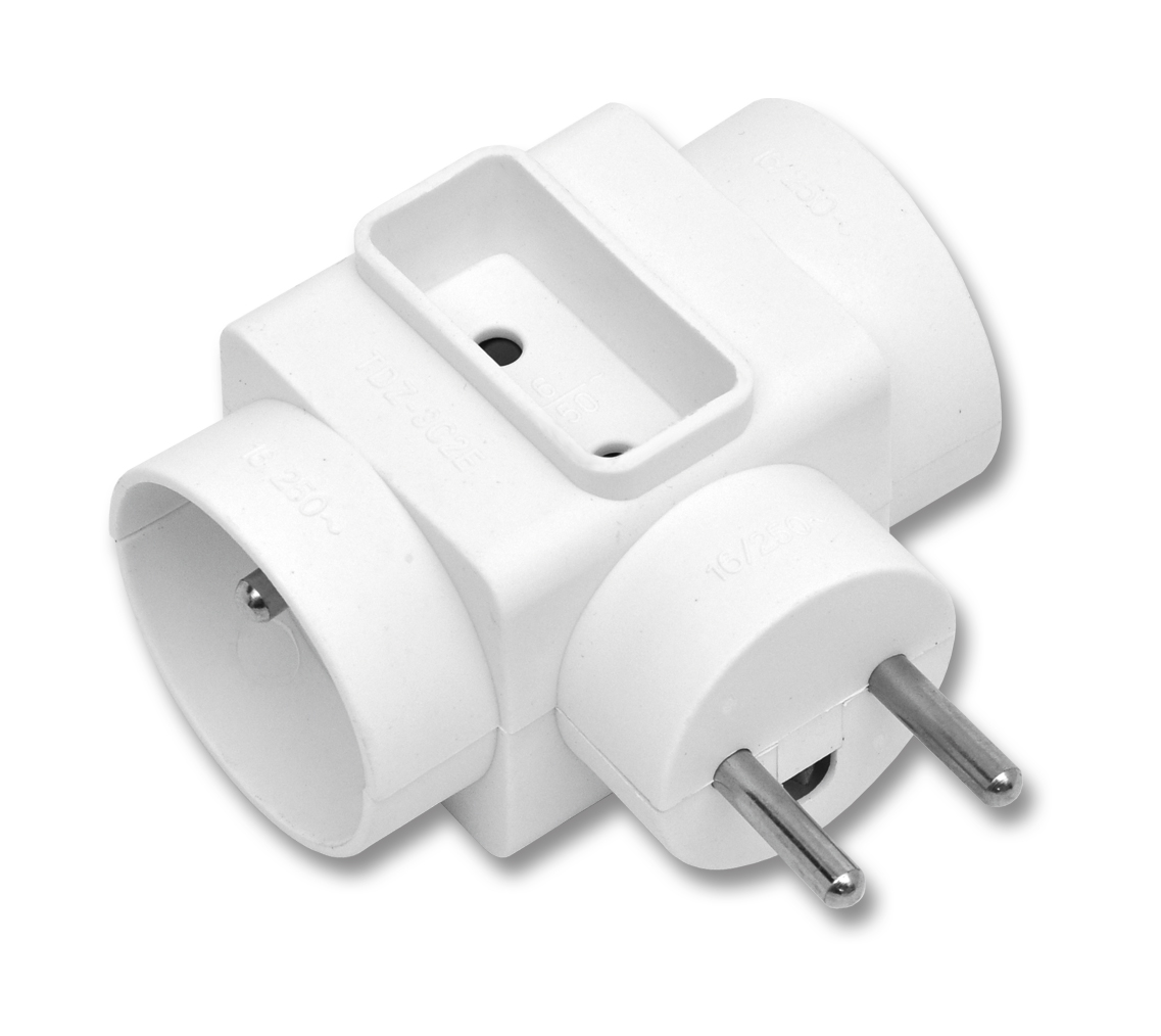 ECOLITE Rozbočka 3zásuvková 2 + 1T 1 ks