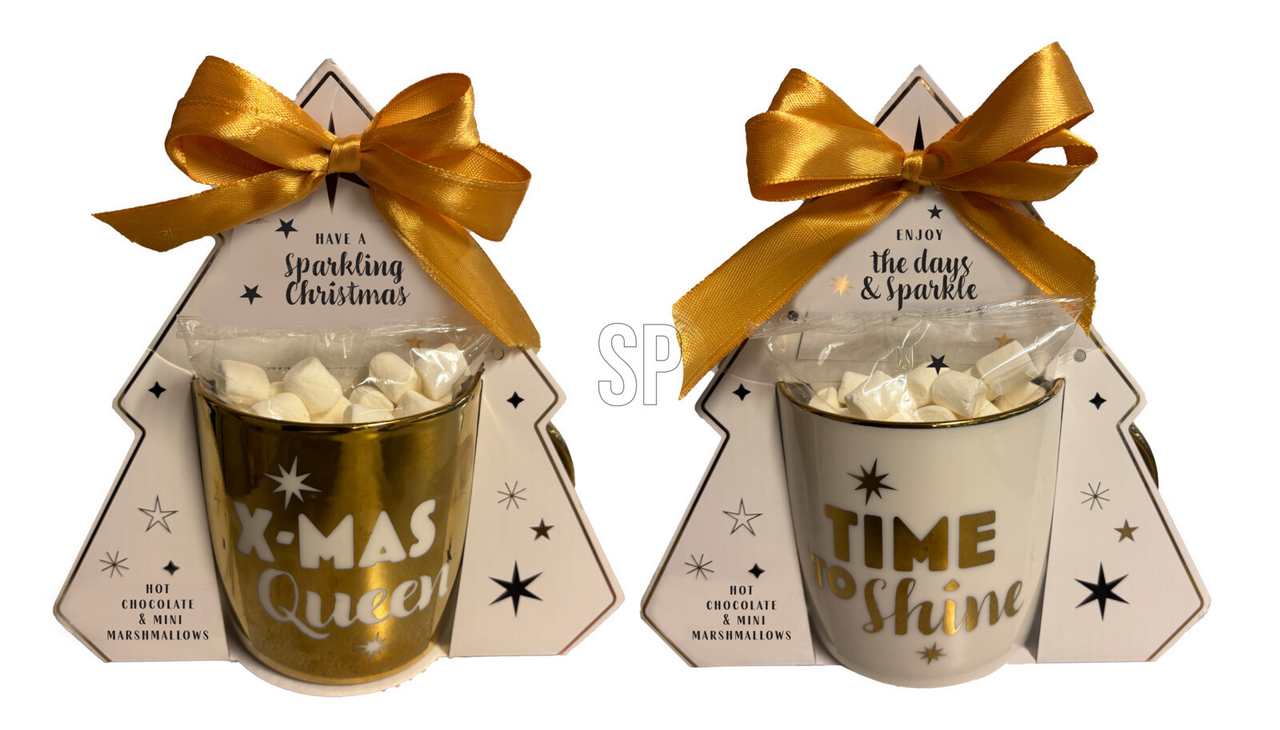 Hrnek vánoční porcelán s marshmallow 2ASS 1 ks