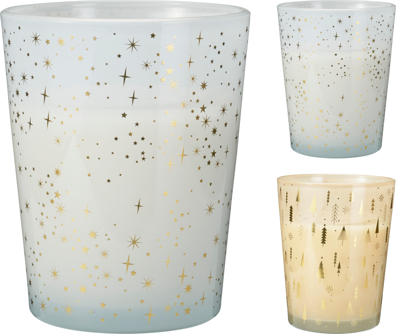 Svíčka ve skle 16 cm 480 g 2ASS 1 ks