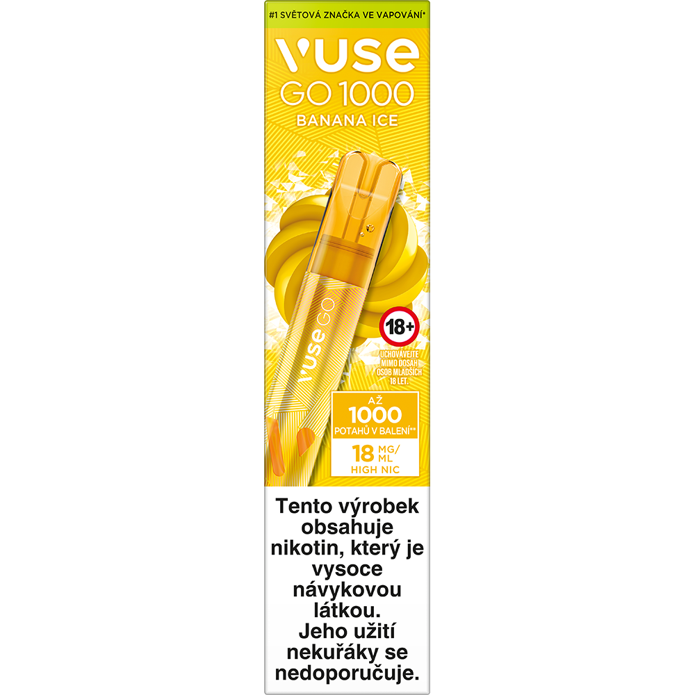 VUSE GO 1000 Banana Ice 18 mg kolek R bal. 10 ks