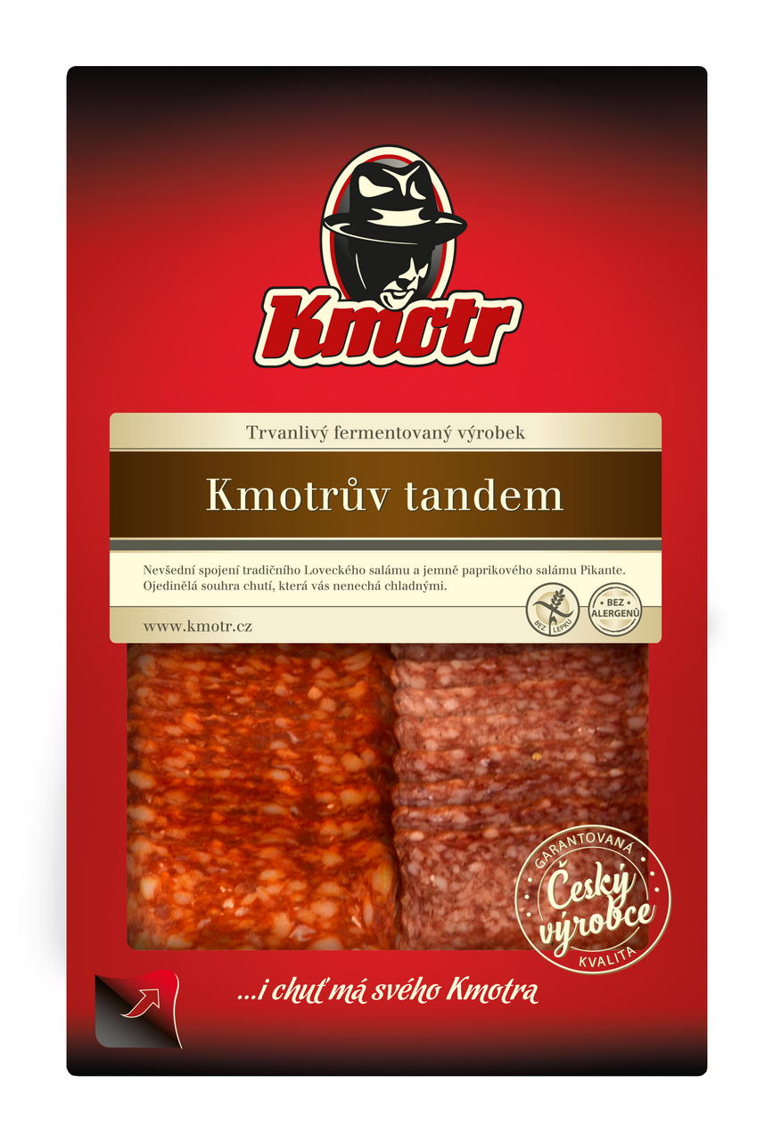 Kmotr Kmotrův Tandem salám plátky 75 g
