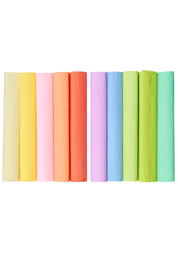 Papír krepový pastel 10 ks