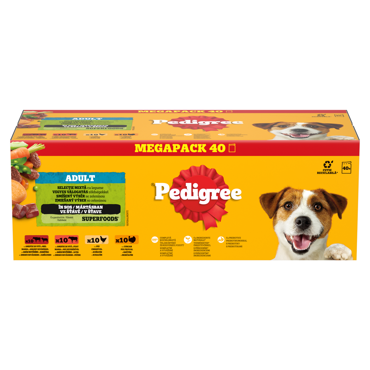 Pedigree Mix ve šťávě kapsa pro psy 40 x 100 g