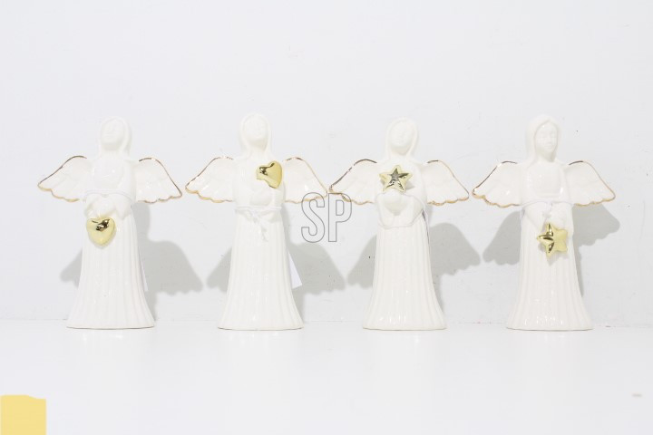 Anděl 14 cm bílá 4ASS 1 ks