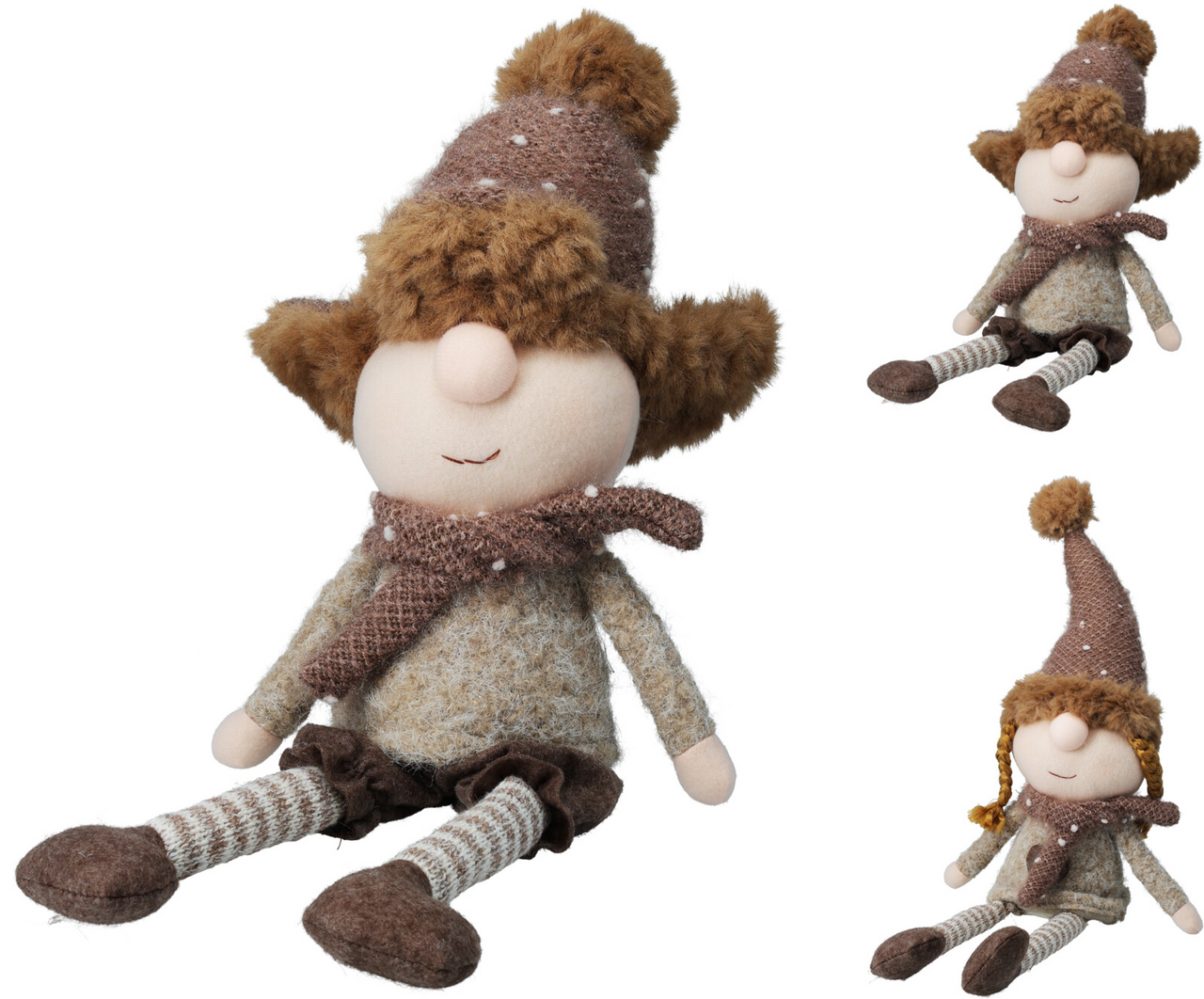 Dekorace kluk/ holka polyetylen 48 cm 2ASS 1 ks