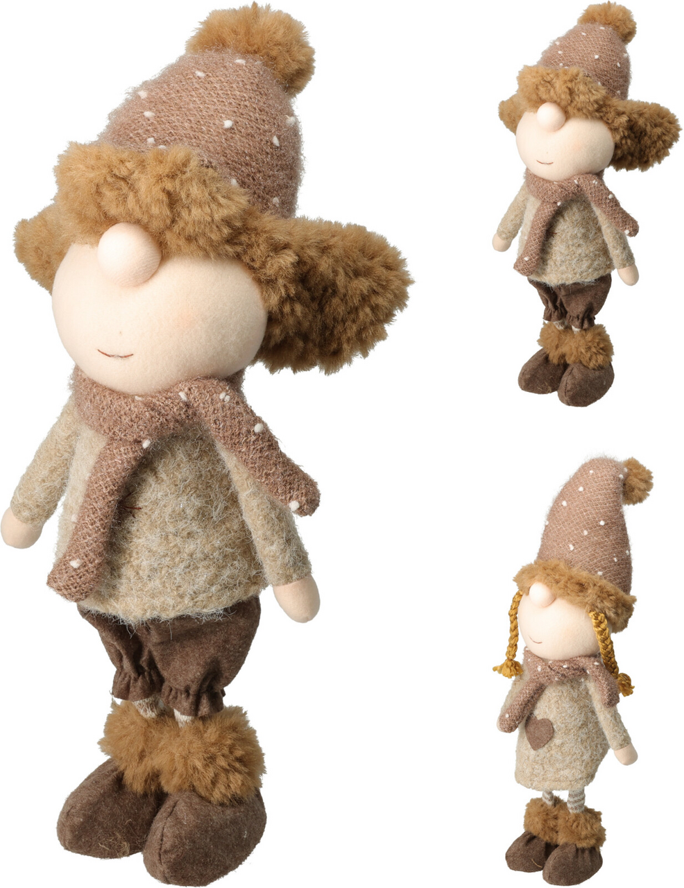 Dekorace kluk/ holka polyetylen 51 cm 2ASS 1 ks