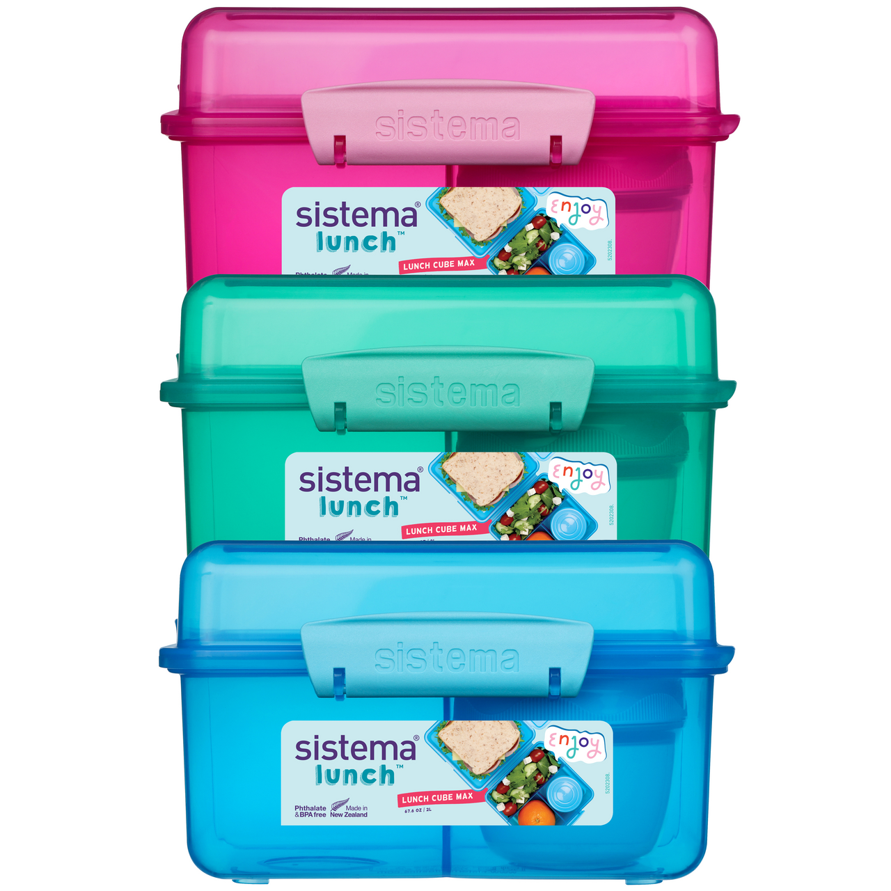 Sistema Lunch Box 2 l 3 komory kelímek 1 ks