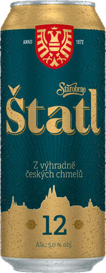 Starobrno Štatl 12 pivo 500 ml plech