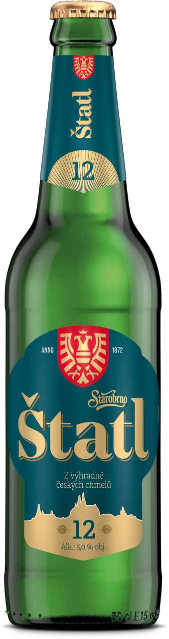 Starobrno Štatl 12 pivo 20 x 500 ml vratná láhev