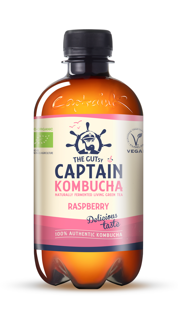 CAPTAIN Kombucha malina 400 ml