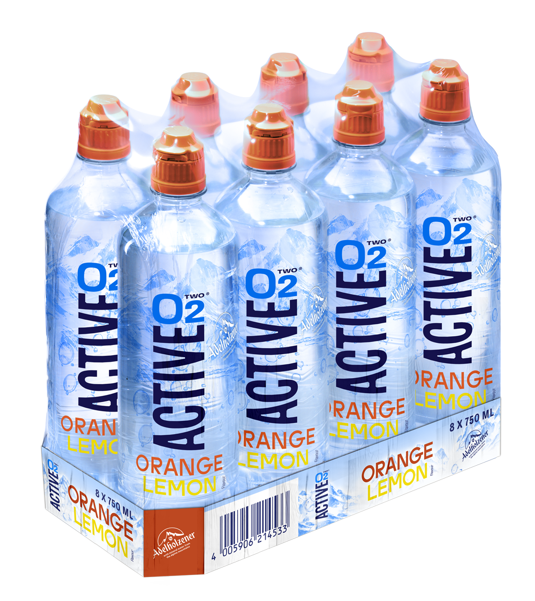 ACTIVE O2 Orange Lemon 8 x 750 ml