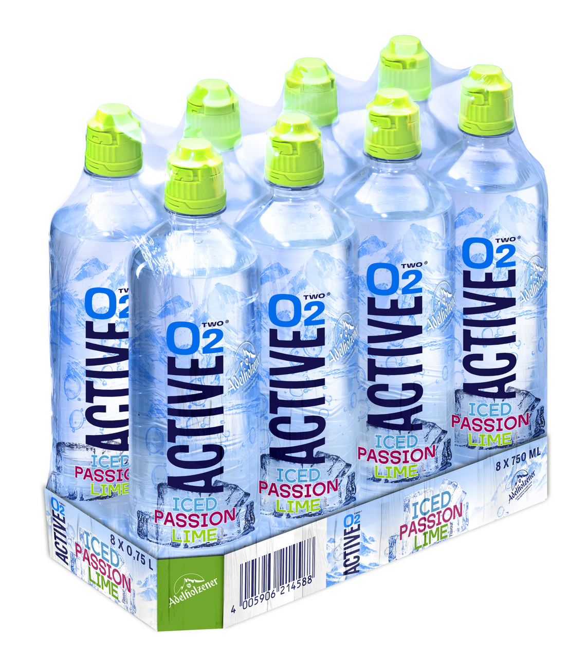 ACTIVE O2 Iced Lime Passion 8 x 750 ml
