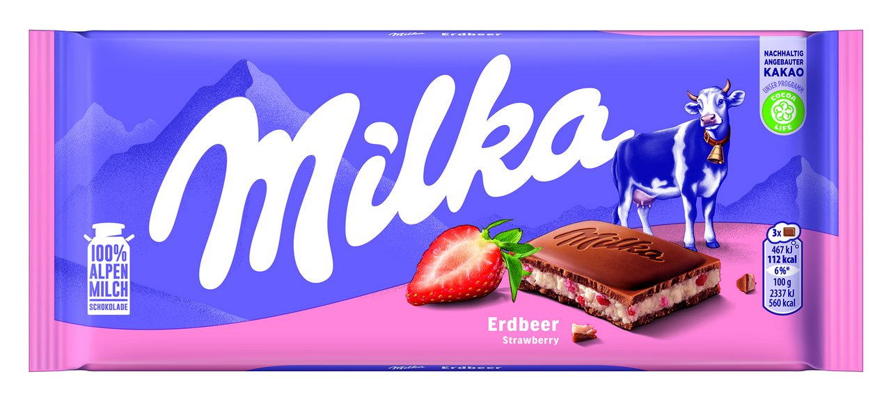 Milka jahodová příchuť 100 g