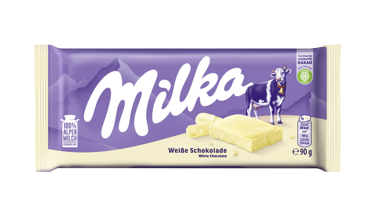 Milka bílá 90 g