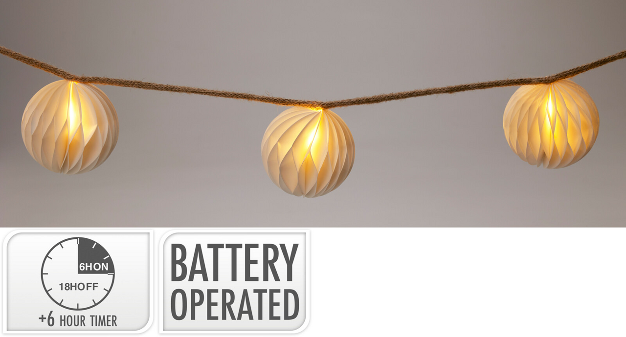 Lano LED papírové koule 8l 1 ks